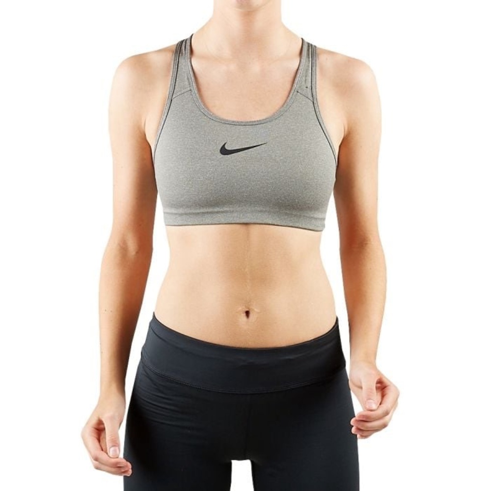 Nike Gray Athletic NikeFit Wireless Unpadded Sports Bra